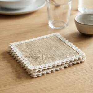 Rustikke Dækkeservietter Jute Natur